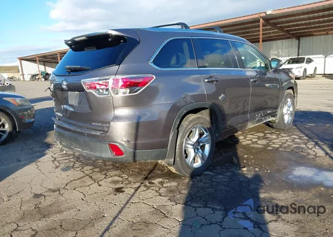 2015 Toyota Highlander Limited V6 from USA, damaged, VIN 5TDDKRFH8FS090632